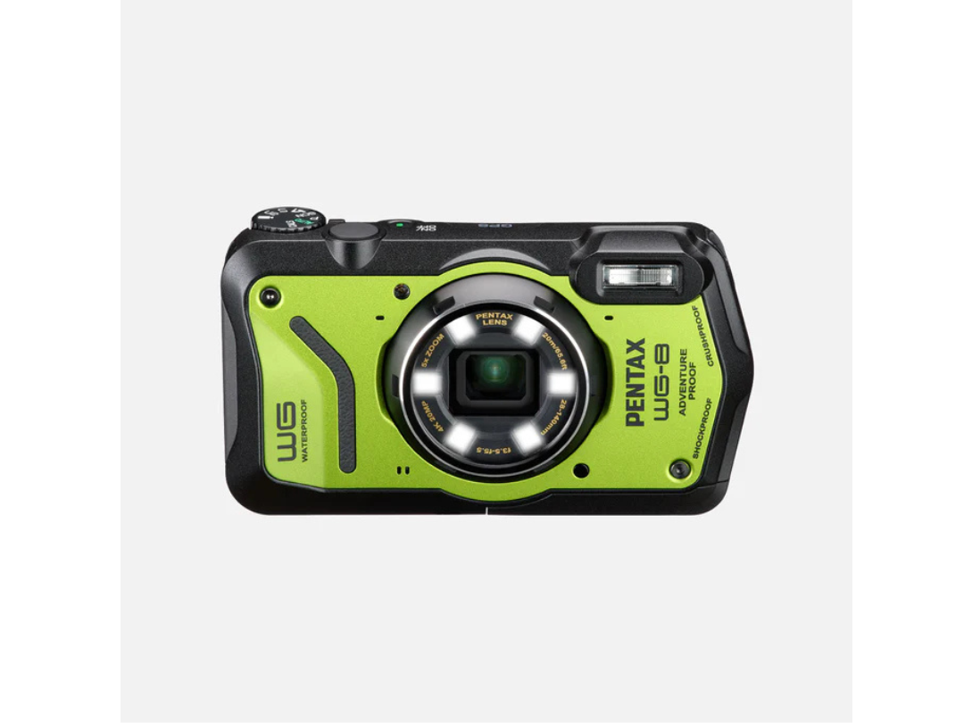 Pentax WG-8 Waterproof Digital Camera, 20 MP, 5X Zoom, 4K Video Pentax WG-8 Waterproof Digital Camera, 20 MP, 5X Zoom, 4K Video